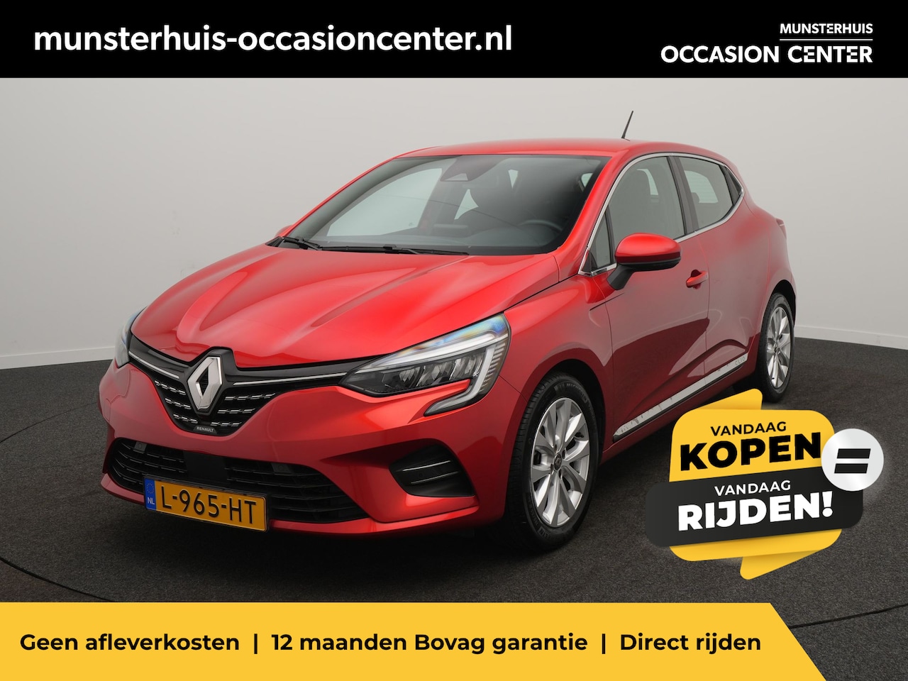 Renault Clio - TCe 90 Intens - Occasion Lease vanaf €349 p/m - RIJKLAARPRIJS - Achteruitrijcamera - Cruis - AutoWereld.nl