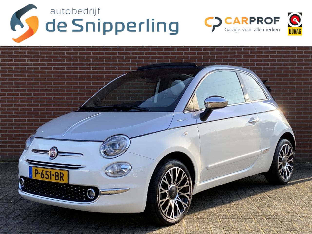 Fiat 500 C - 1.0 Hybrid Dolcevita CLIMA CRUISE CARPLAY PDC DAB LMV - AutoWereld.nl