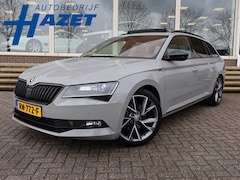 Skoda Superb Combi - 1.4 TSI ACT 150 PK SPORTLINE DSG AUT. *STEEL GREY* + WEGKL. TREKHAAK | PANORAMA | 19 INCH