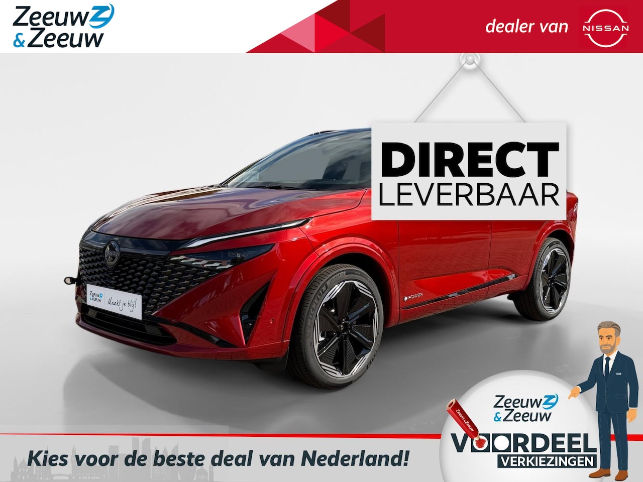 Nissan Qashqai - 1.5 e-Power N-Design | DE NIEUWE GENERATIE E-POWER| DIRECT LEVERBAAR | €3500,- KORTING | P - AutoWereld.nl