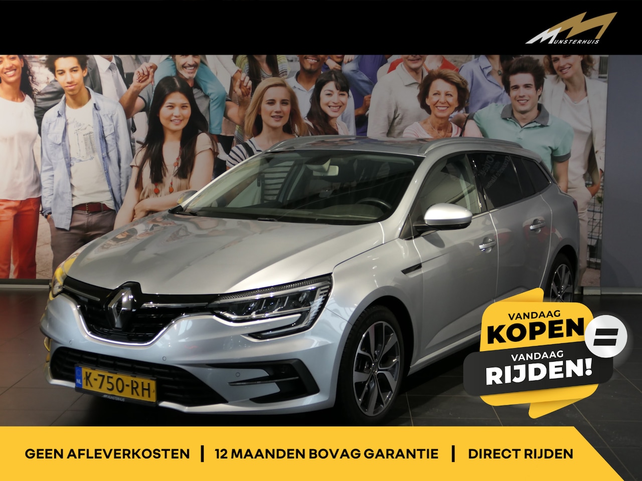 Renault Mégane Estate - 1.3 TCe Business Zen - Occasion Lease vanaf €454 p/m - Allseasons - Wegklapbare trekhaak - - AutoWereld.nl