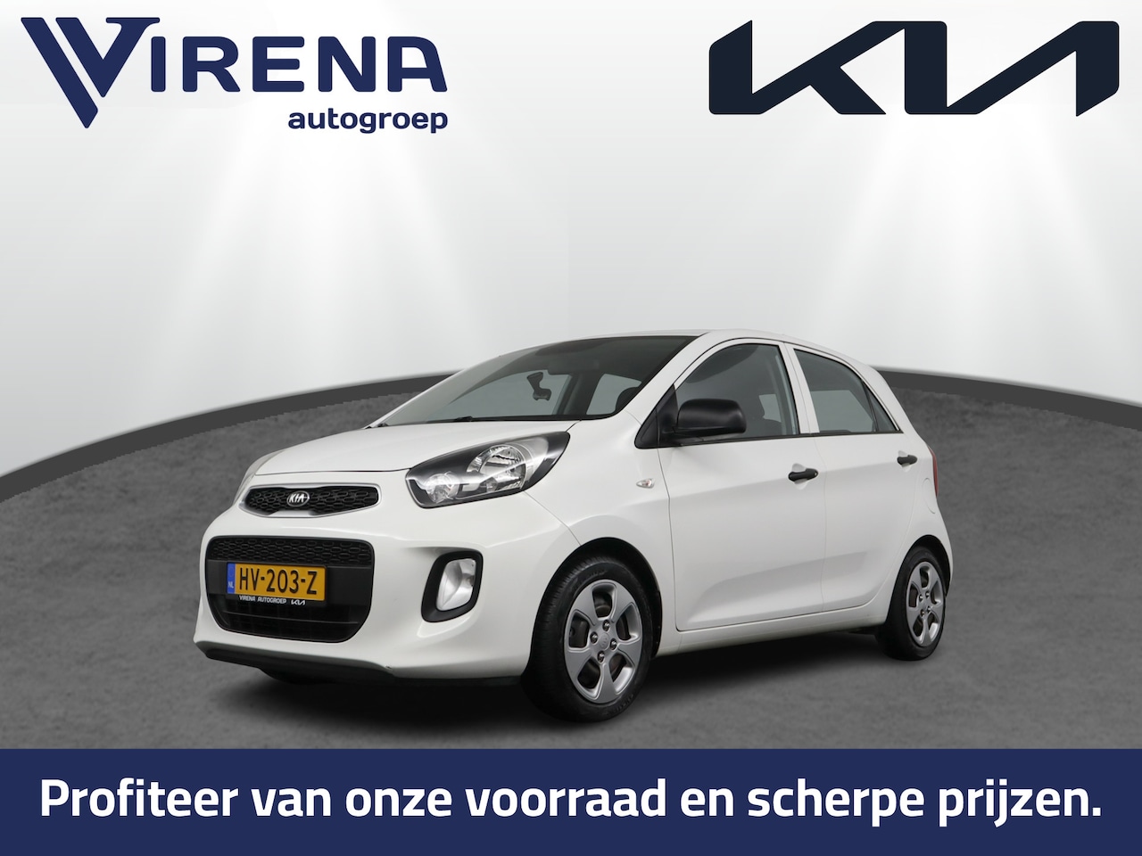 Kia Picanto - 1.0 CVVT EconomyLine - Radio - Stalenvelgen - Onderhoudsboekje - Virena Zekerheidspakket € - AutoWereld.nl