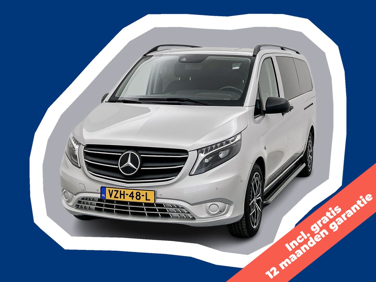 Mercedes-Benz Vito - 114 CDI Extra Lang Dubbele Cabine Gratis 12 Maanden Garantie Led 19 Inch Lichtmetaal DC Tr - AutoWereld.nl