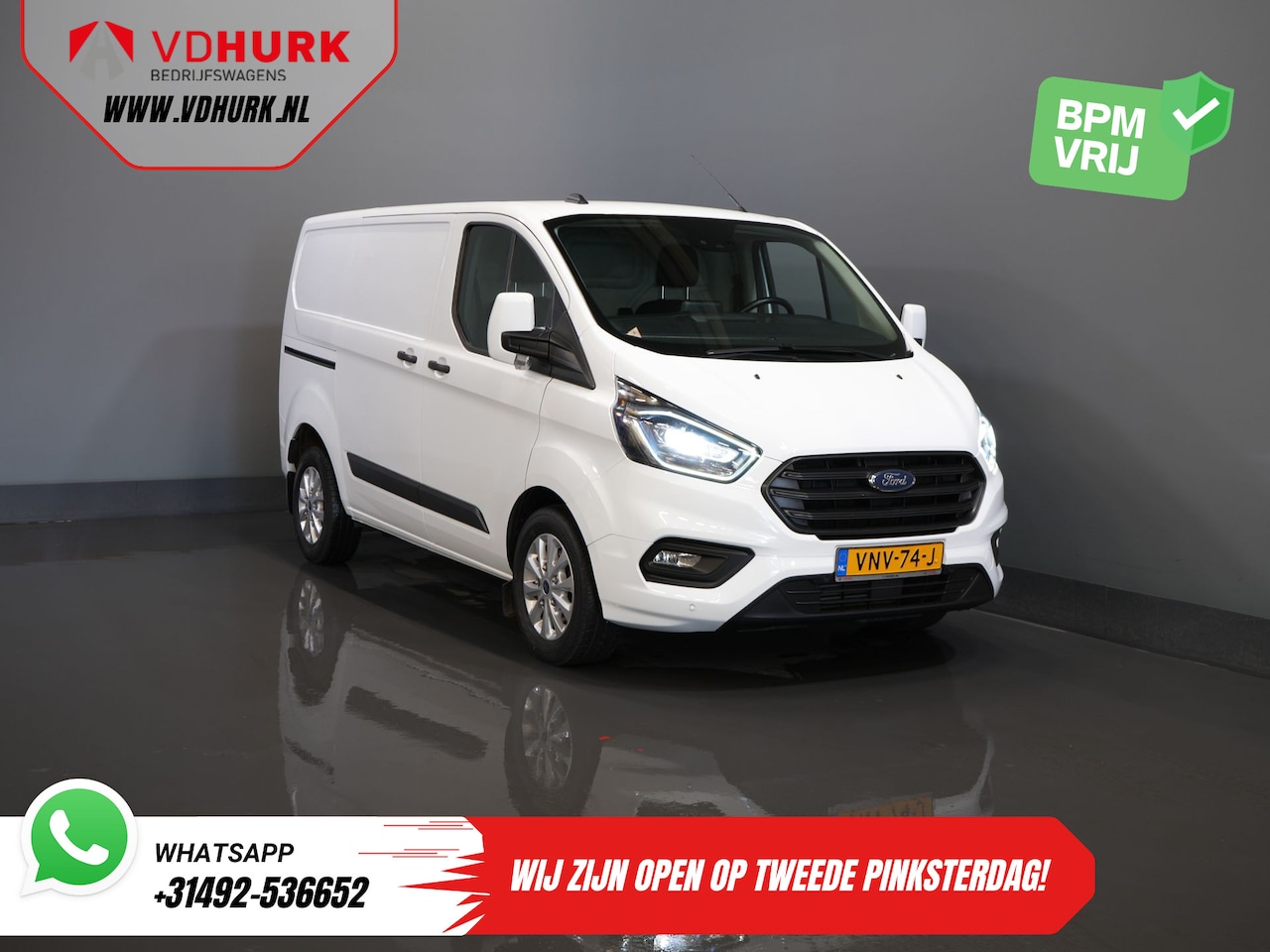 Ford Transit Custom - 340 1.0 130 pk PHEV Trend Bi-Xenon/ Carplay/ Stoelverw./ LMV/ Cruise/ Camera/ Airco - AutoWereld.nl