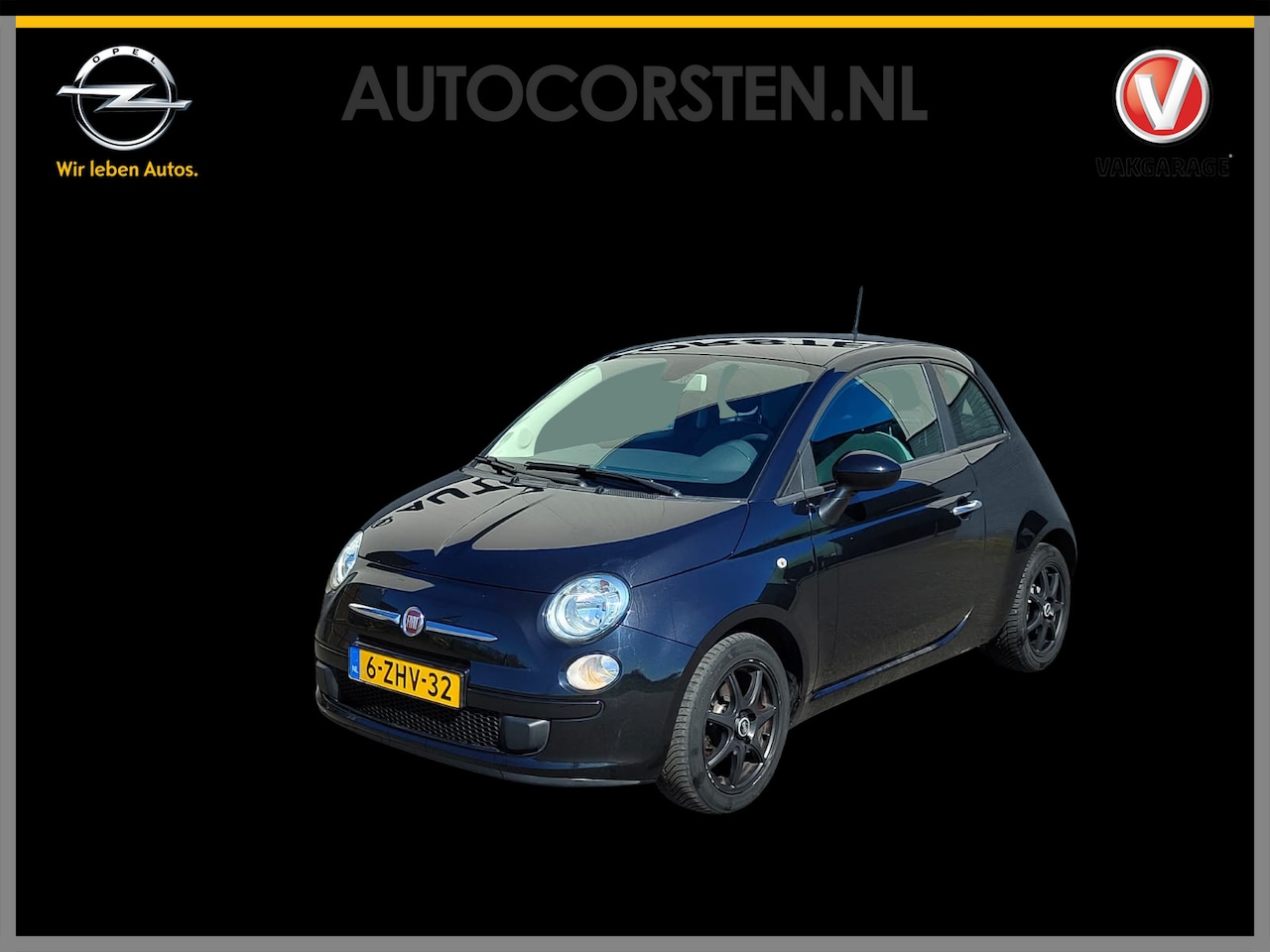 Fiat 500 - 1.0 TwinAir Navi Carplay Android Auto Bluetooth LM-velgen Elek.Ramen Airco Isofix Pop Stuu - AutoWereld.nl