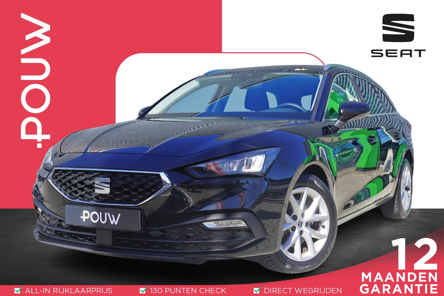 SEAT Leon Sportstourer - 1.5 TSI 130ok Style Launch Edition | Adaptive Cruise | FullLink | ParkAssist | Achteruitri - AutoWereld.nl