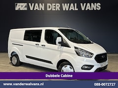 Ford Transit Custom - 2.0 TDCI 130pk L2H1 Dubbele Cabine Euro6 Airco | 5-Zits | Navigatie | Apple Carplay | LED