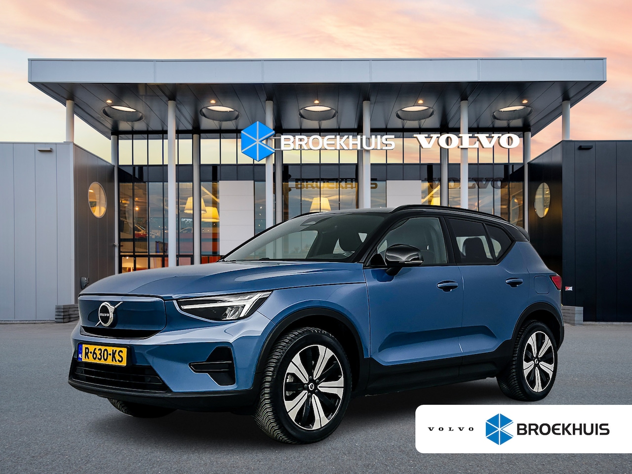 Volvo XC40 - Single Motor 70kWh Plus | 19" Allseason | Leder/Nubuck | Getint Glas | Keyless | Adaptieve - AutoWereld.nl