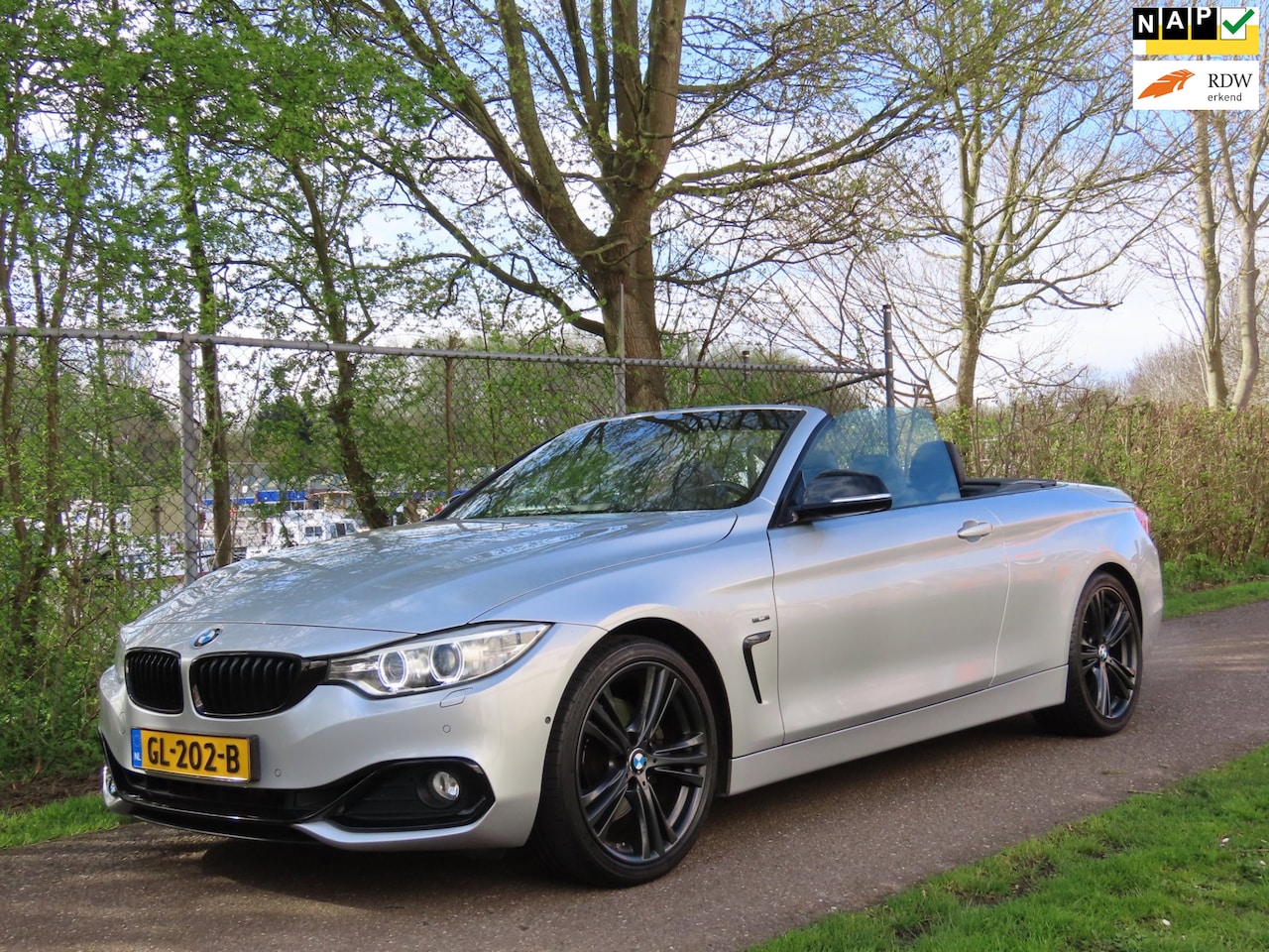 BMW 4-serie Cabrio - 428i High Executive *NL AUTO *MPACK *HEADUPP *CAMERA *LEER - AutoWereld.nl