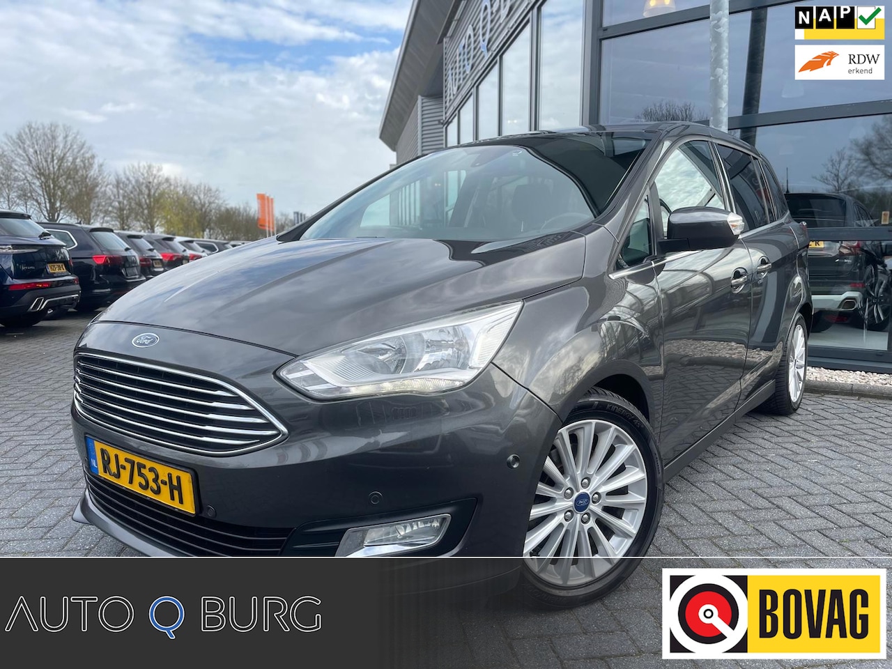 Ford Grand C-Max - 1.0 Titanium | 7 Persoons | Schuifdeuren | PDC | LMV | Airco | Cruise | Navi | ORG NL | - AutoWereld.nl
