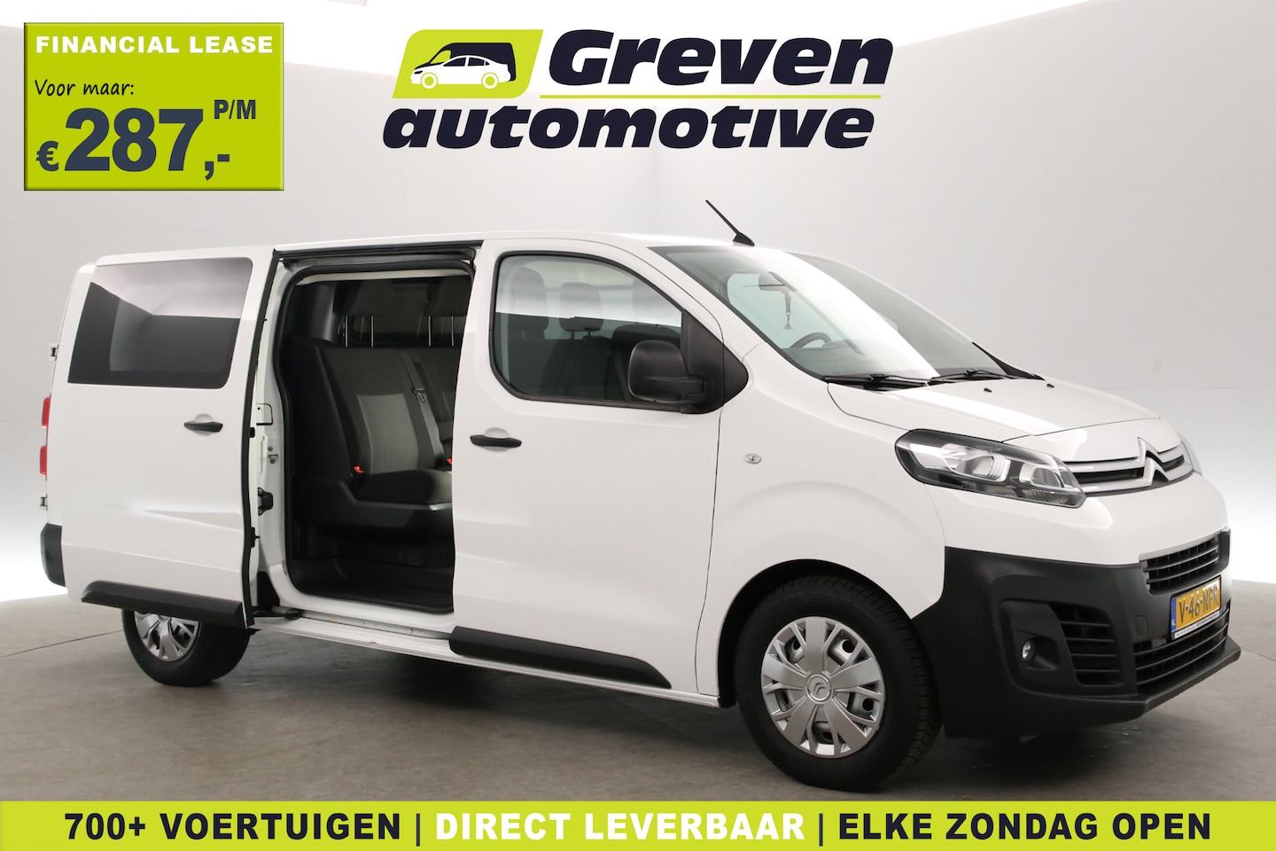 Citroën Jumpy - 2.0 BlueHDI 145PK L3H1 | DC | 6 Zits | Airco | Cruise | Carplay | 2xSchuifdeur - AutoWereld.nl