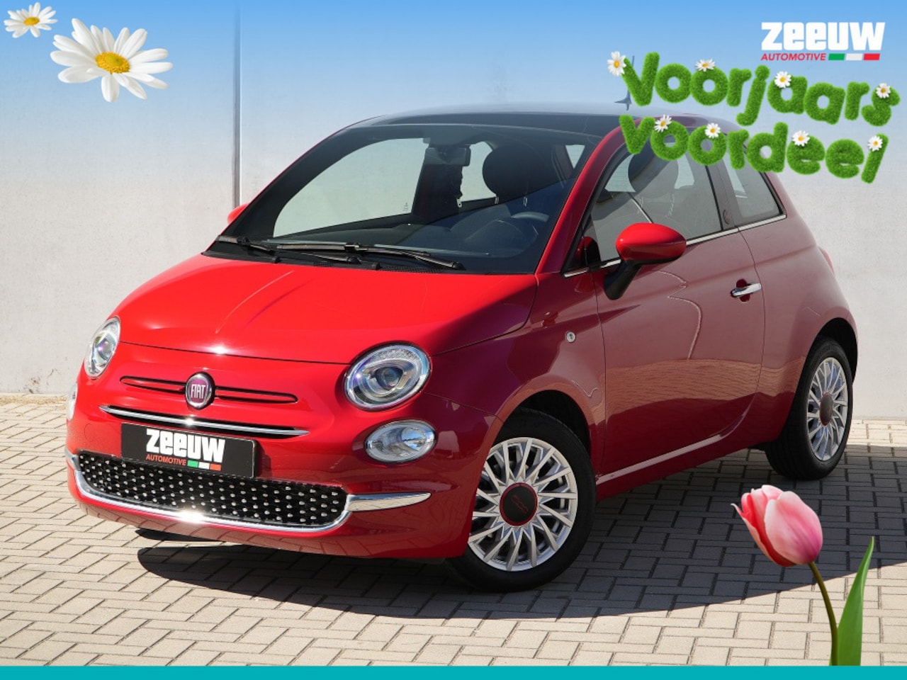 Fiat 500 - 1.0 Hybrid 70 PK RED | Navi | Carplay | Clima | Pano | Cruise - AutoWereld.nl