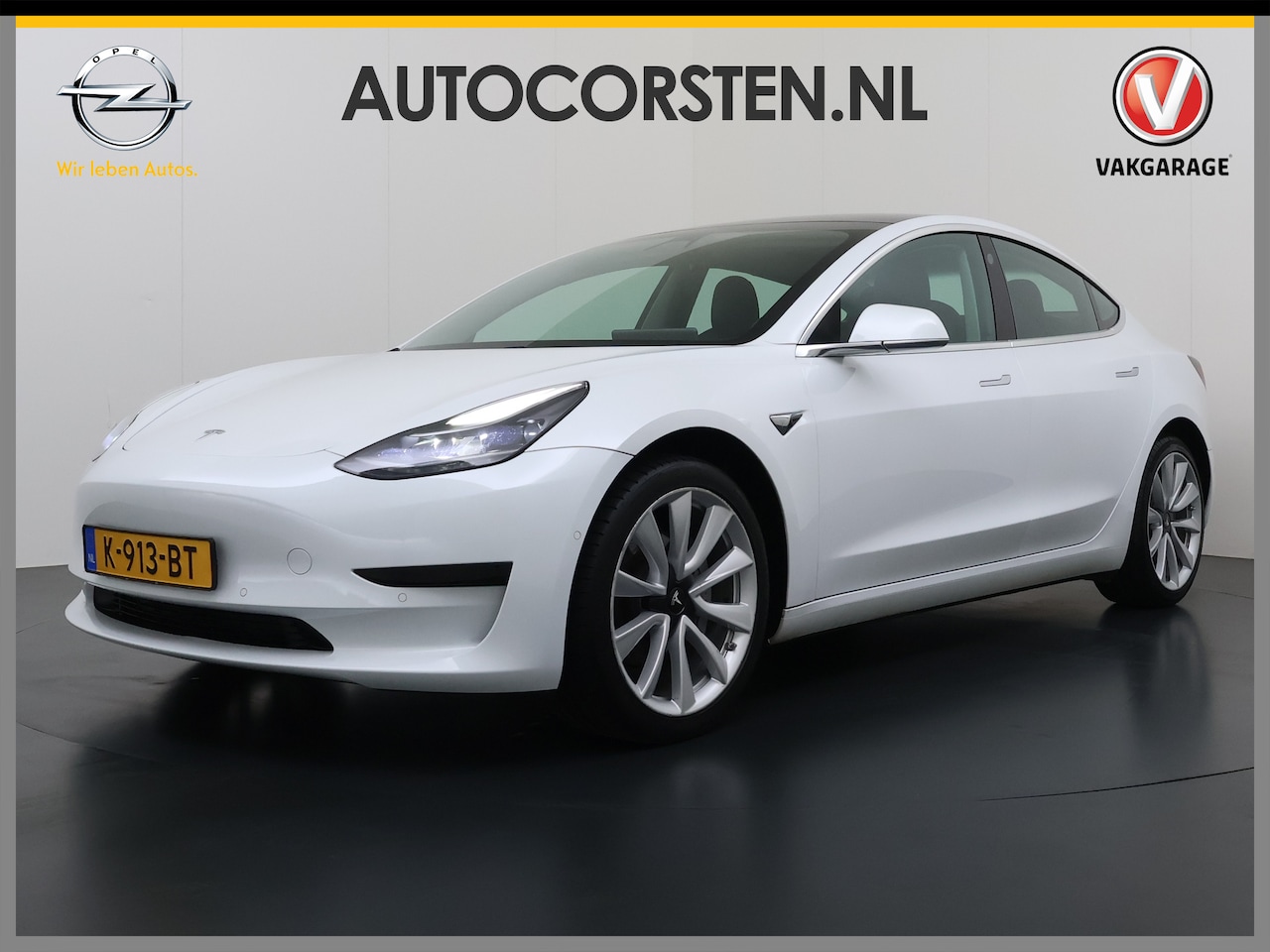 Tesla Model 3 - SR+ 325PK LFP-Accu SOH 89.6% Lmv 19" AutoPilot Leer Pano-Dak Adaptive Cruise Lmv 18" Camer - AutoWereld.nl