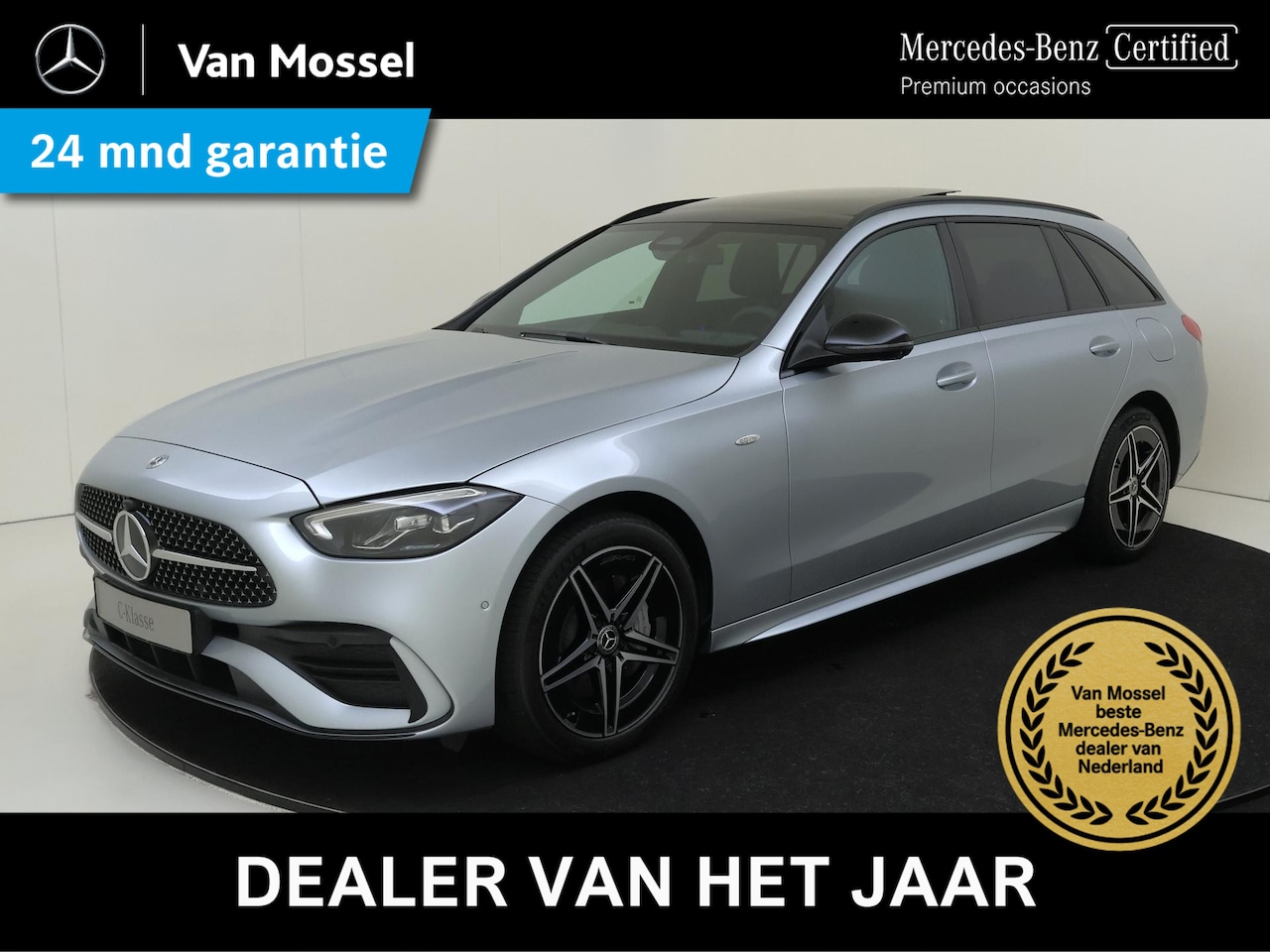 Mercedes-Benz C-klasse Estate - 300 e Business Solution AMG / Panoramadak/ Night/ Sfeerverlichting - AutoWereld.nl