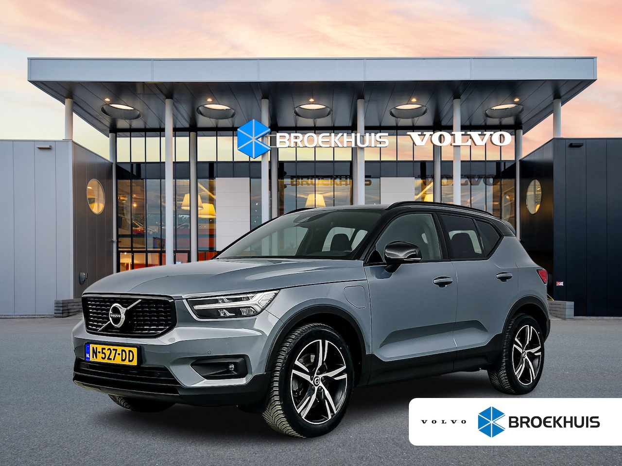 Volvo XC40 - T5 Recharge R-Design | 19" Allseason | Leder | Trekhaak | Elektr. verst. Stoelen | Stoel/S - AutoWereld.nl