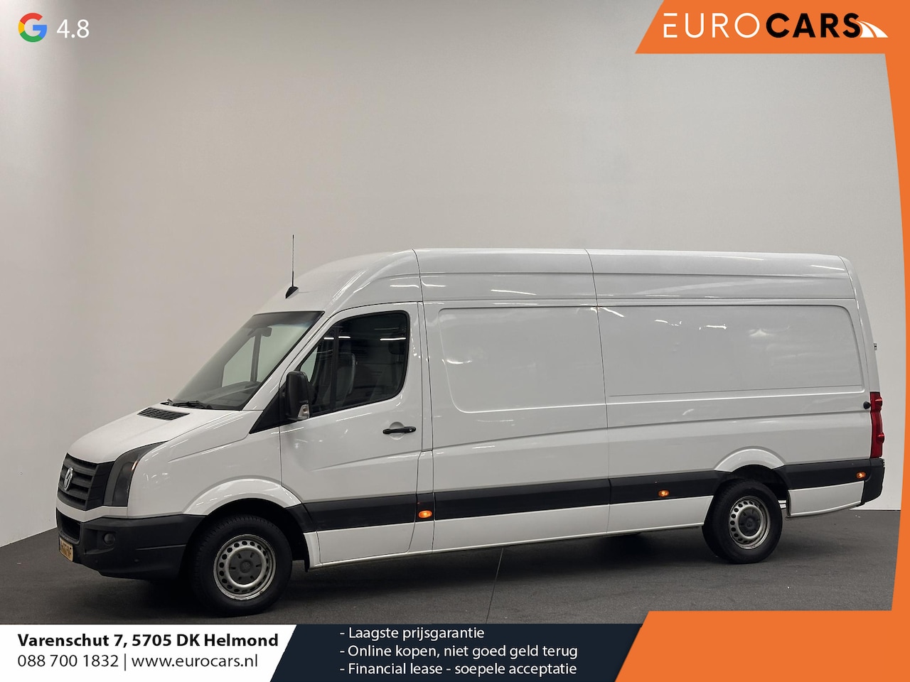 Volkswagen Crafter - 35 2.0 TDI L4H2 APK 02-2027 ! Airco Cruise Chauffeurstoel Gas geveerd 3.500KG Laadvloer - AutoWereld.nl