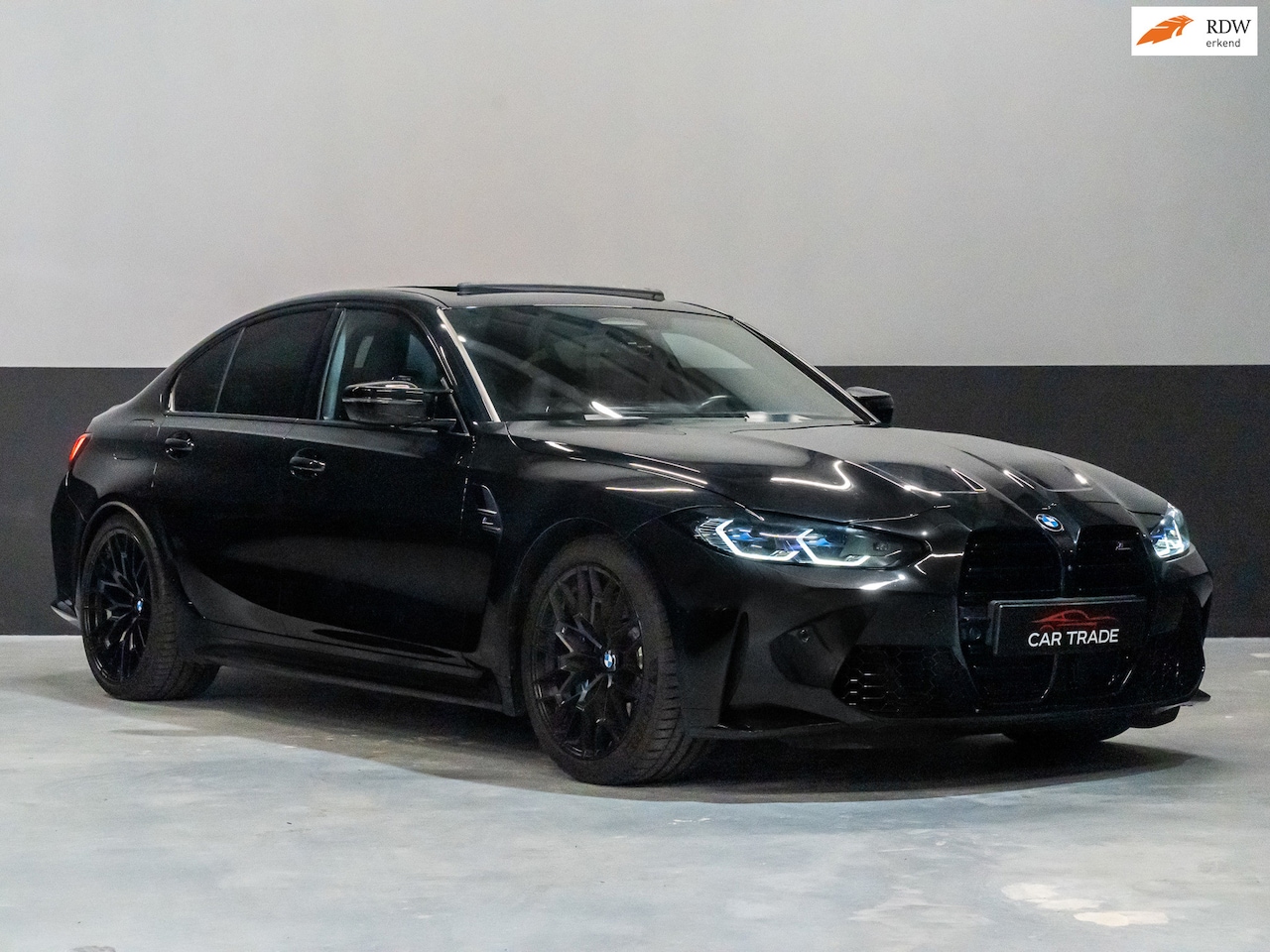 BMW M3 - 3-serie COMPETITION 510PK Sportleder, Harmann/Kardon, 360 camera, Schuifdak, 19inch lmv, - AutoWereld.nl