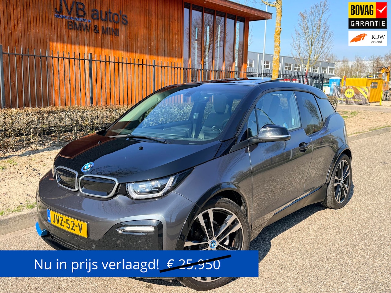 BMW i3 - I3S 120Ah, SoH 92, H&K, schuifdak, camera, stoelverwarming - AutoWereld.nl