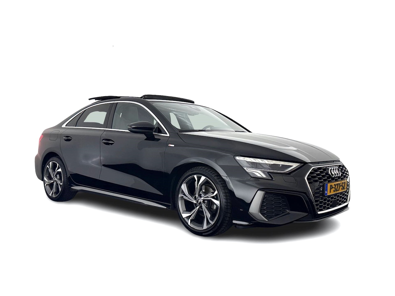 Audi A3 Limousine - 30 TFSI S-Line Edition (INCL-BTW) Aut. *PANO | LEATHER-FABRIC | FULL-LED | AMBIENTLIGHT | - AutoWereld.nl