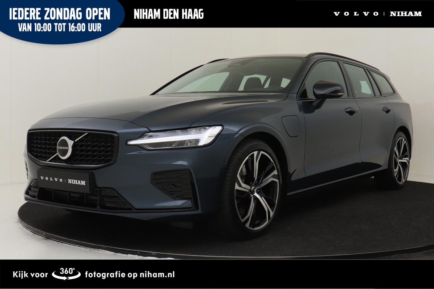 Volvo V60 - T8 PLUG-IN HYBRID AWD PLUS PERFORMANCE ED. DARK -HARMAN/KARDON|360°CAM|POWER-SEATS|POLESTA - AutoWereld.nl