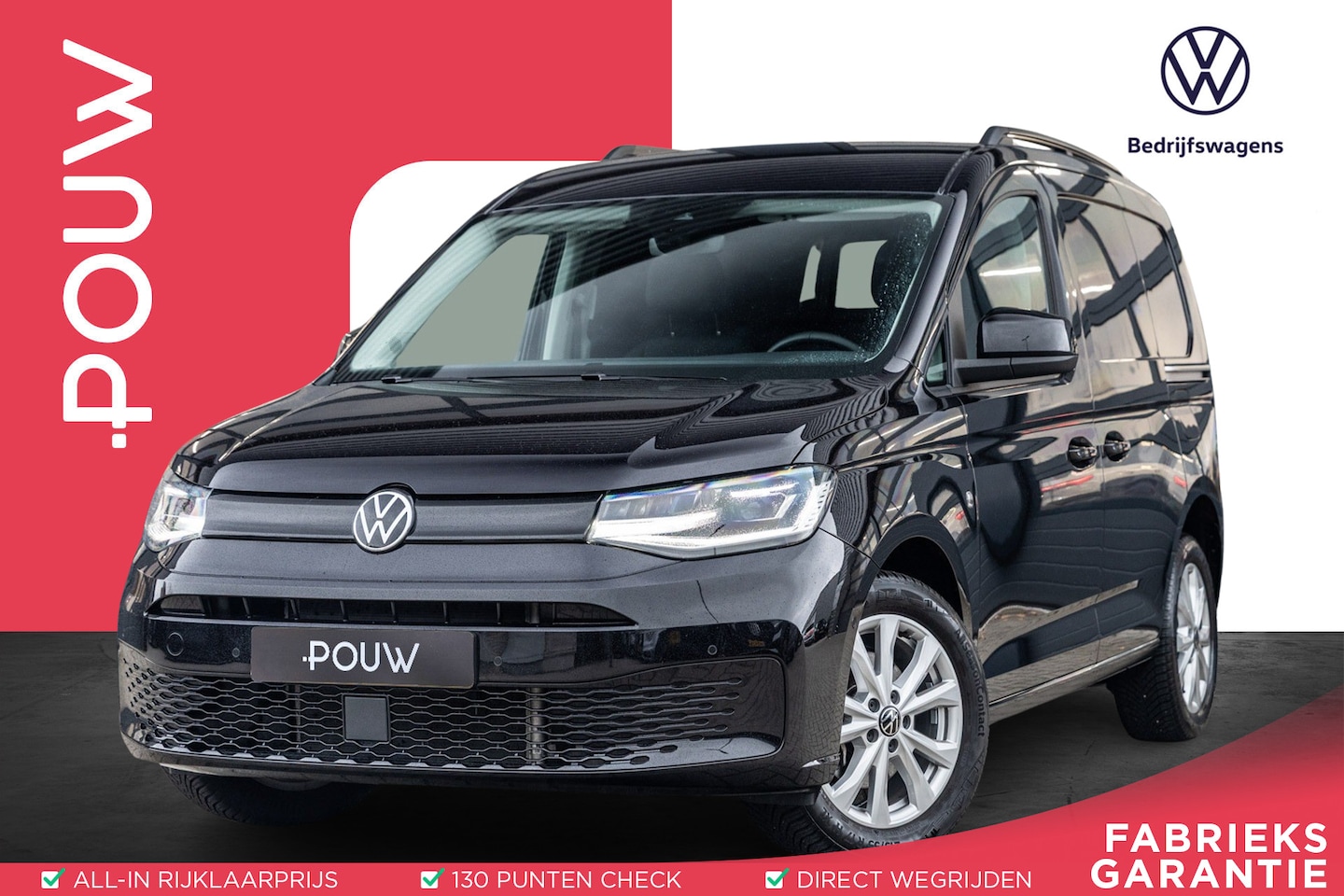 Volkswagen Caddy Cargo - 2.0 TDI 122pk DSG Style | 2x Schuifdeur | Trekhaak | Climatronic | LED | Navigatie - AutoWereld.nl