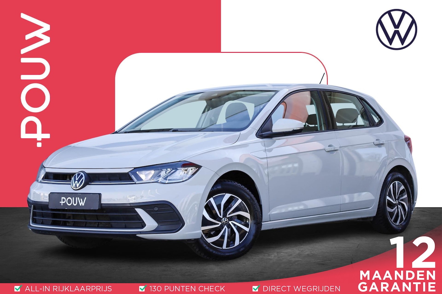 Volkswagen Polo - 1.0 TSI 95pk Life | Adaptive Cruise | Apple Carplay & Android Auto | Trekhaak Afneembaar - AutoWereld.nl