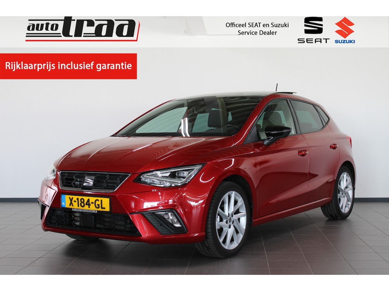 SEAT Ibiza - 1.0 EcoTSI FR Business Connect Elektrisch glazen schuif-/kanteldak / Beats Audio / Full Le - AutoWereld.nl