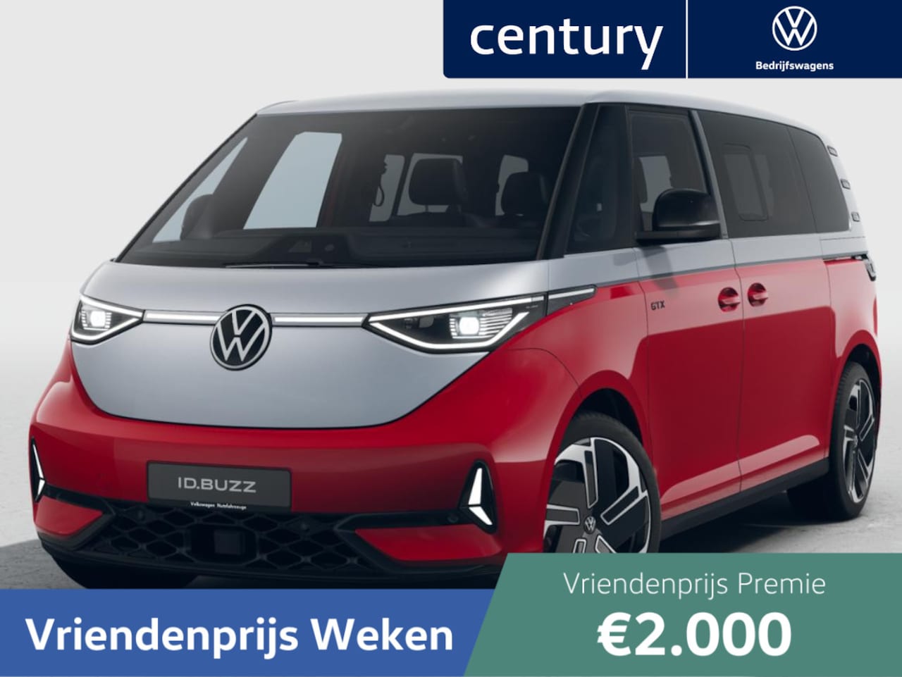 Volkswagen ID. Buzz - Bedrijfswagens GTX Limited Elektromotor 250 kW (340 pk) 3239 mm E - AutoWereld.nl