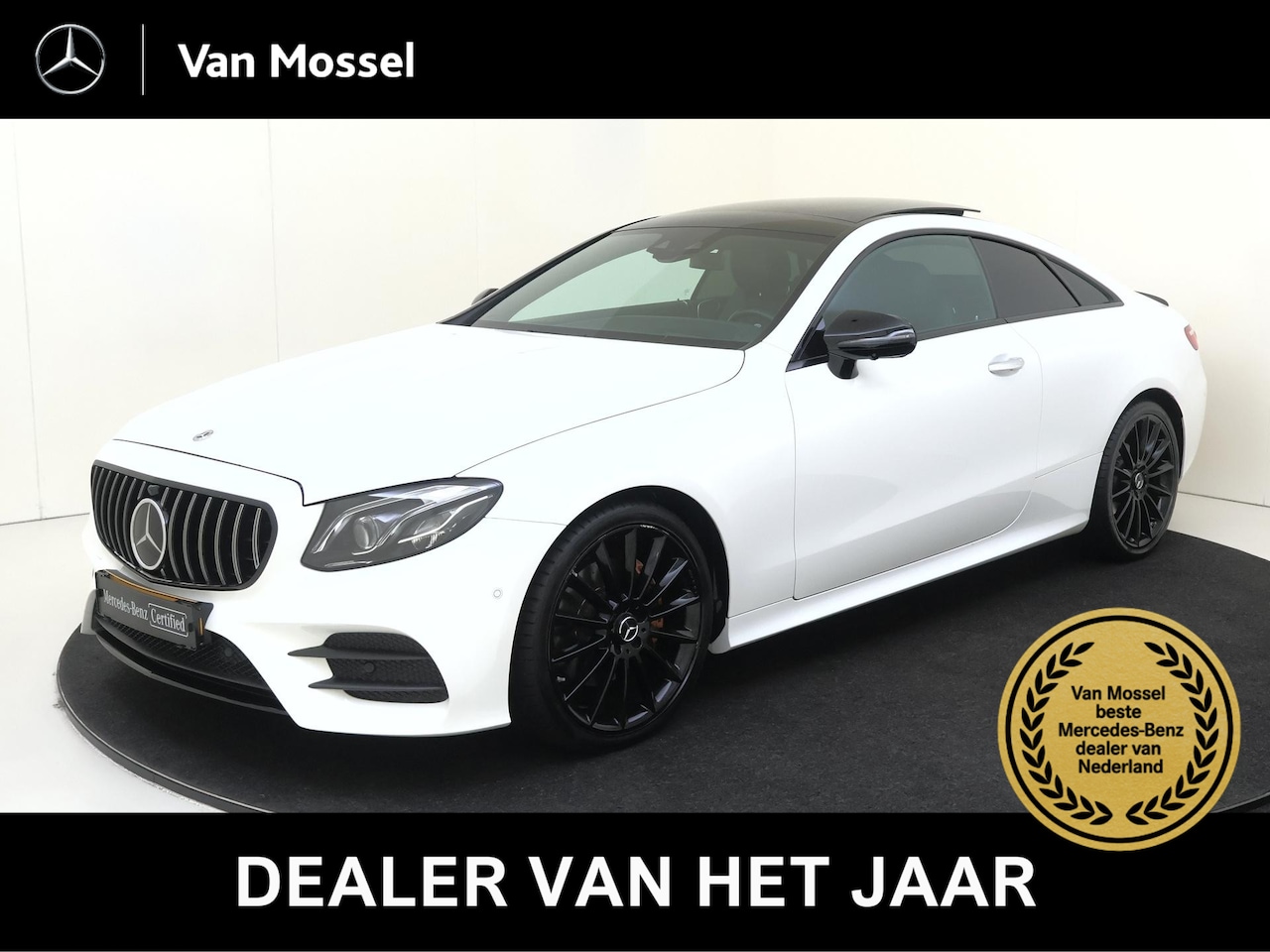 Mercedes-Benz E-klasse Coupé - 200 / Panoramadak/ Night/ 20 inch/ Burmester/ Memory/ Designo/ E53 Look/ Adap. onderstel - AutoWereld.nl
