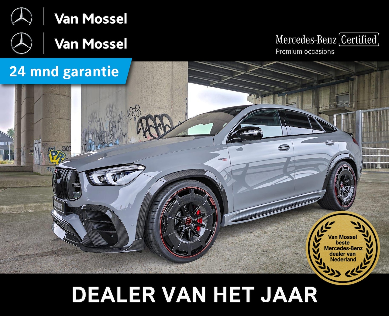 Mercedes-Benz GLE-Klasse Coupé - AMG 63 S 4MATIC+ / BRABUS ROCKET 900/ EINZELSTUCK/ 1 of 25/ 24 inch/ Direct available - AutoWereld.nl