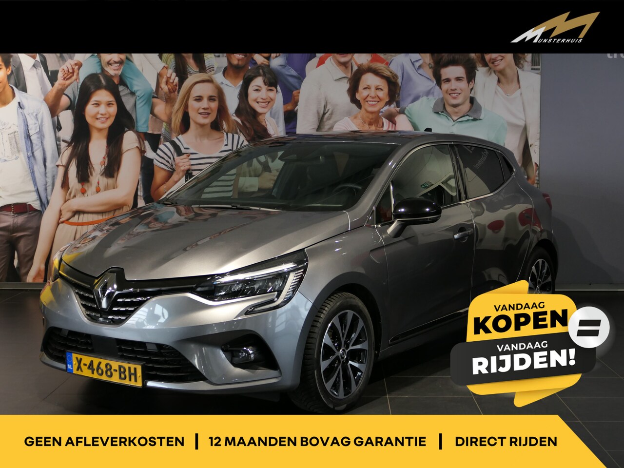 Renault Clio - 1.0 TCe 90 Techno - Occasion Lease vanaf €414 p/m - Dealer onderhouden! - Dodehoek - Groot - AutoWereld.nl