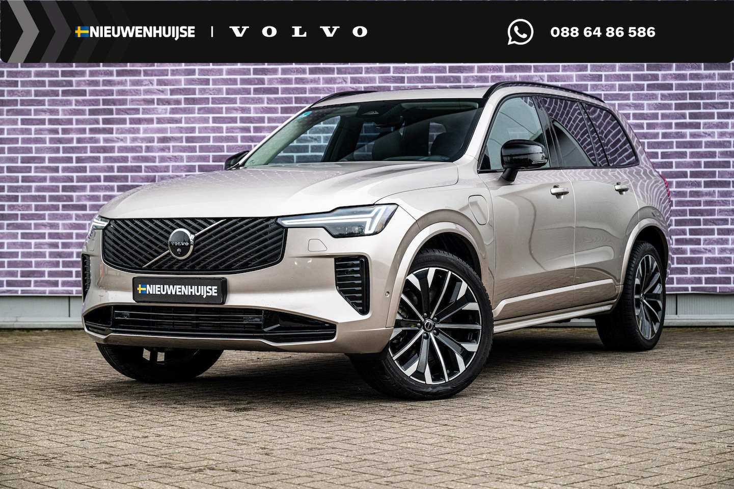 Volvo XC90 - 2.0 T8 Plug-in hybrid AWD Ultra Dark | Adaptieve Cruise Control | Luchtvering | Trekhaak | - AutoWereld.nl