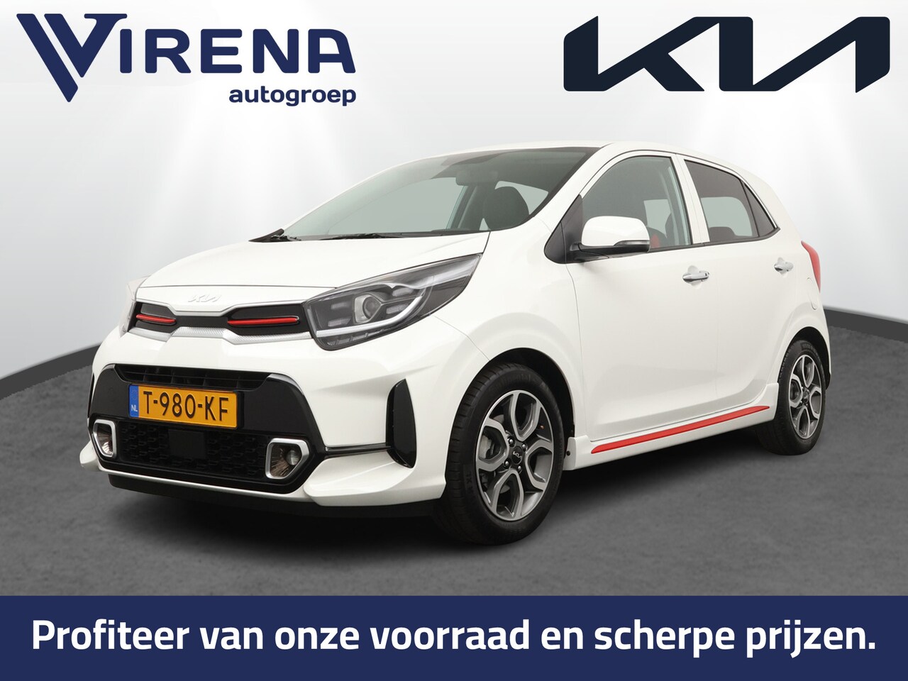 Kia Picanto - 1.0 DPi GT-Line Apple Carplay/Android Auto - Cruise Control - Climate Control - Navigatie - AutoWereld.nl