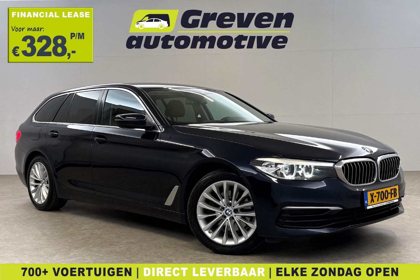 BMW 5-serie Touring - 520d Executive | Virtual | Clima | Cruise | Navi | LED | Trekhaak | Leder | Parkeersens. - AutoWereld.nl