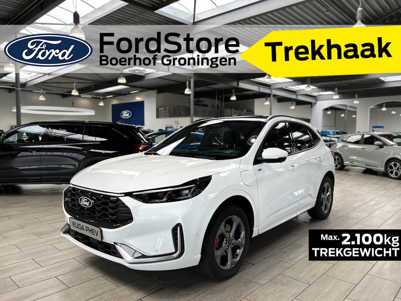 Ford Kuga - 2.5 PHEV 243 pk ST-Line X I Trekhaak | AGR stoelen I Pano I Matrix LED I Adapt Cruise I 36 - AutoWereld.nl