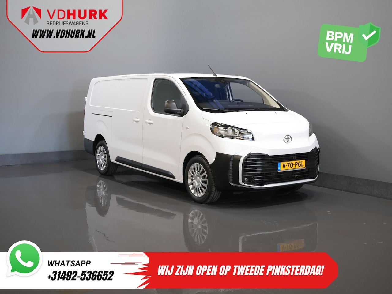 Toyota ProAce Worker - 2.0 145 pk L3 Carplay/ 2.5t Trekverm./ Stoelverw./ Stuurverw./ Keyless/ Navi/ Climate/ Cam - AutoWereld.nl