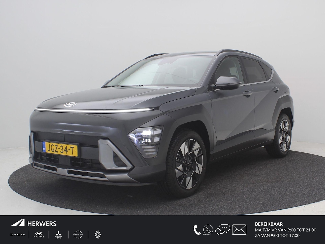Hyundai Kona - 1.6 GDI HEV Comfort Smart AUTOMAAT / Navigatie / 18" LMV / Adaptieve Cruise Control / Park - AutoWereld.nl