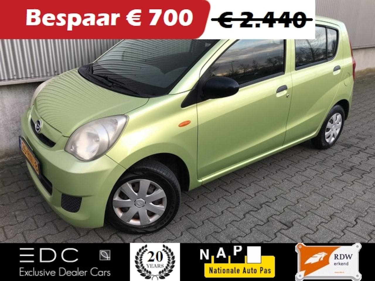 Daihatsu Cuore - 1.0 Zonnedak | NAP | 5-Deurs - AutoWereld.nl