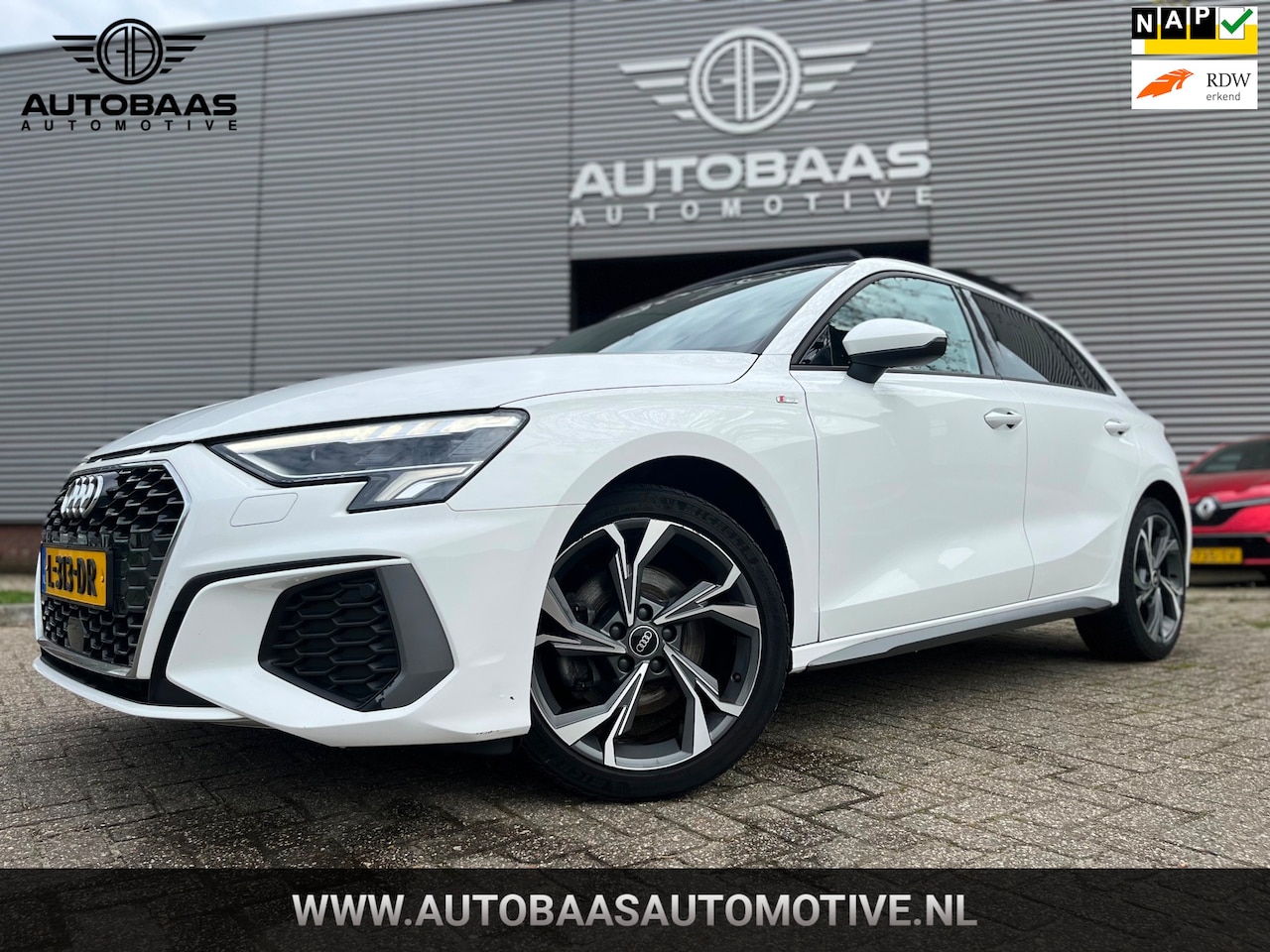 Audi A3 Sportback - 35 TFSI 150pk S-Line AUTOMAAT+1eig+PANORAMADAK+FULL LED+CAMERA+LEDER+STOELVERWARMING+CLIMA - AutoWereld.nl