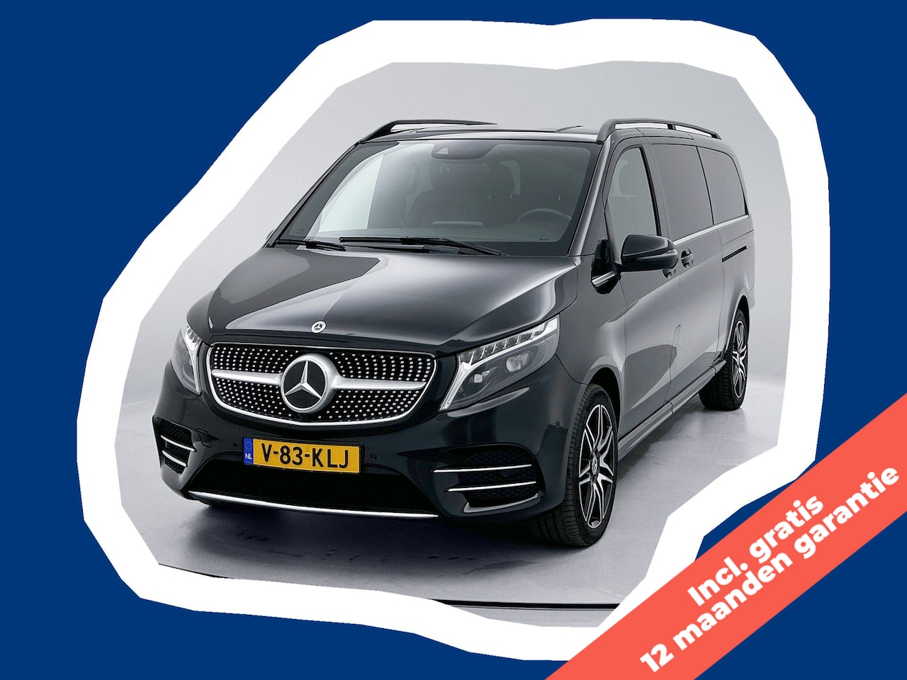 Mercedes-Benz V-klasse - 250d 4-MATIC Dubbele Cabine Extra Lang Gratis 12 Maanden Garantie AMG-line Trekhaak 2500kg - AutoWereld.nl