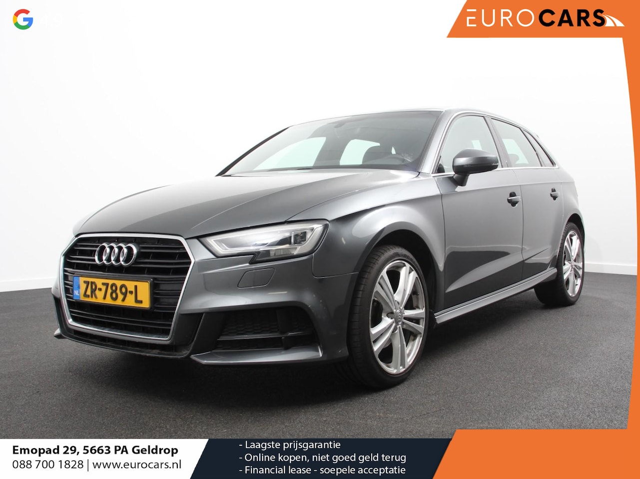 Audi A3 Sportback - 1.5 TFSI CNG Automaat S-Line Navigatie Parkeersensoren achter Cruise Control Stoelverwarmi - AutoWereld.nl