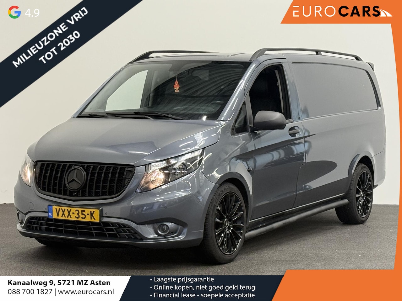 Mercedes-Benz Vito - 119 CDI Lang Airco Cruise Control LM velgen Spoiler Achterklep Trekhaak Side bars - AutoWereld.nl