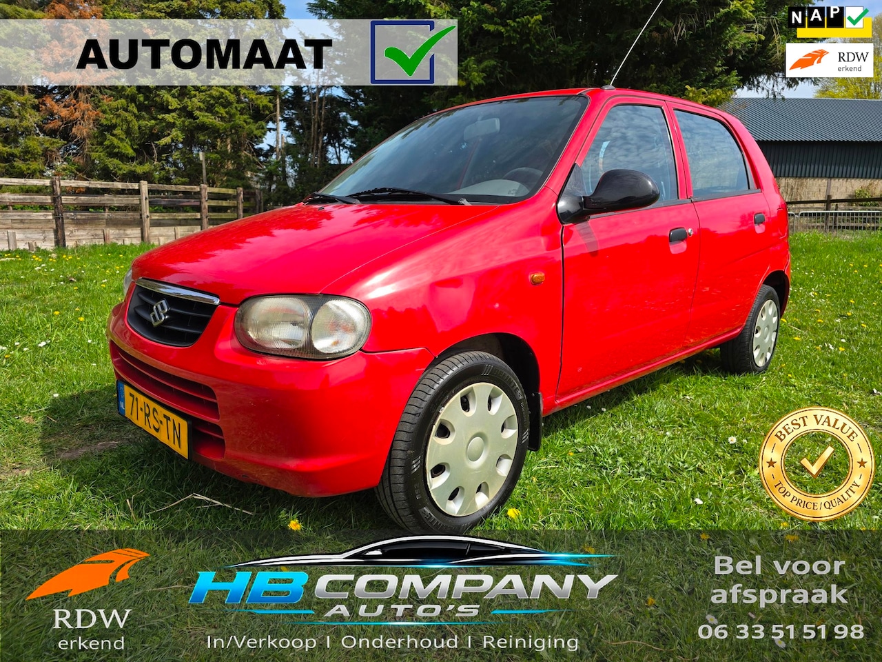 Suzuki Alto - 1.1 GLX Spirit | AUTOMAAT | Stuurbekrachtiging | NAP - AutoWereld.nl