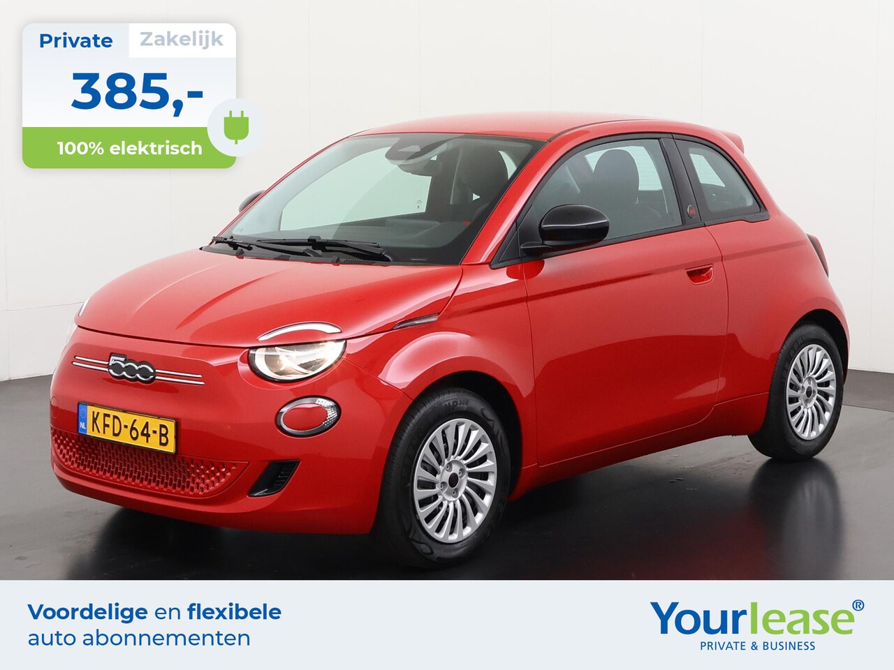 Fiat 500e - Icon 24 kWh | All-in 385,- Private Lease | Direct uit voorraad - AutoWereld.nl