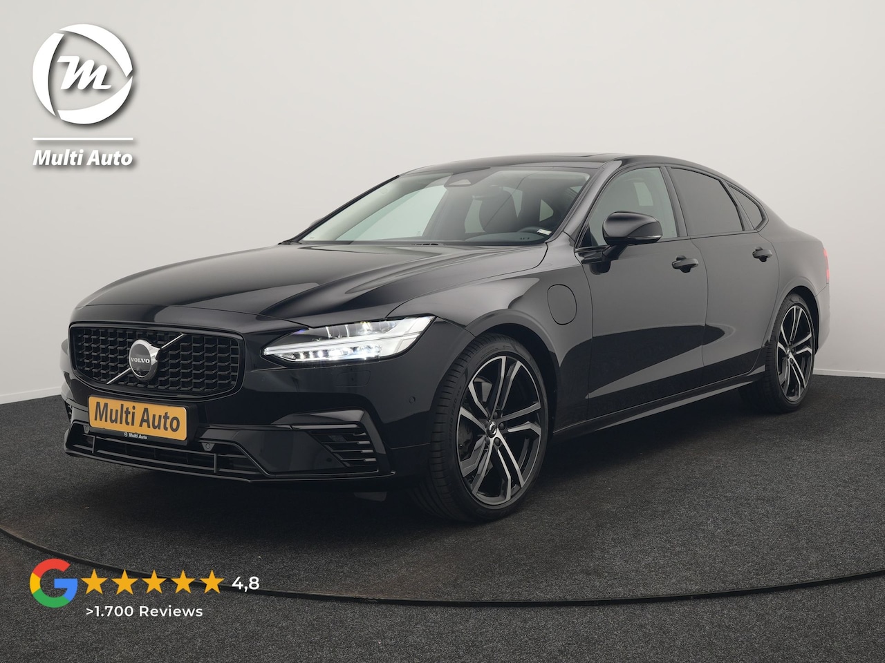 Volvo S90 - T8 AWD Ultimate Dark PHEV 455pk LONG RANGE Dealer O.H | Panodak | Adaptive Cruise | 360 Ca - AutoWereld.nl