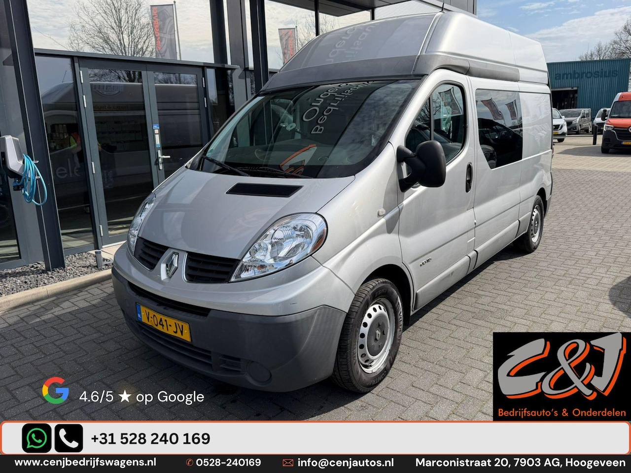 Renault Trafic - 2.0 dCi T29 L2H2 brandschade, airco, cruise, draaistoelen, netjes, MARGE - AutoWereld.nl
