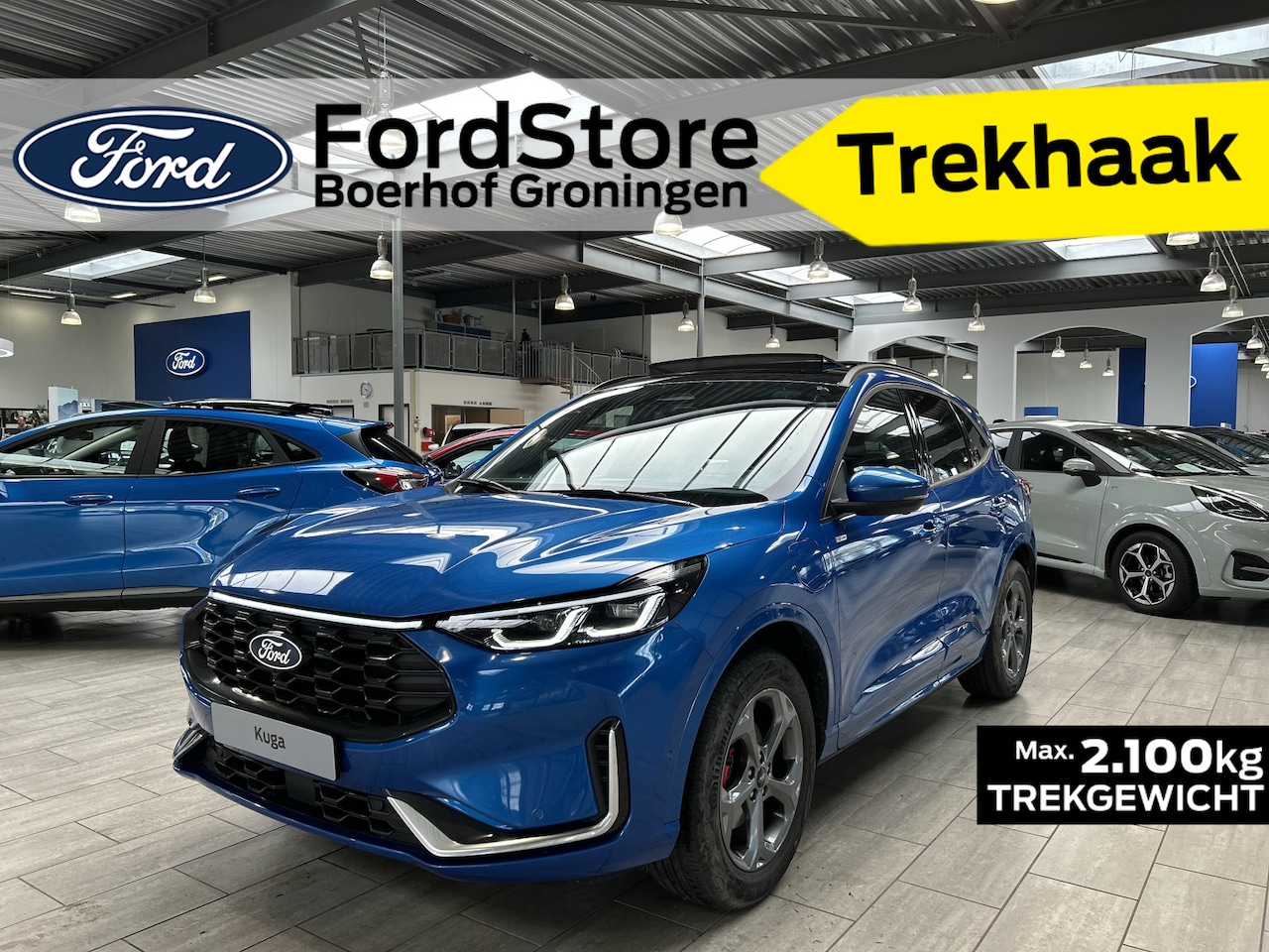 Ford Kuga - 2.5 PHEV 243 pk ST-Line X | Trekhaak I Pano | AGR stoelen | Matrix LED I Adapt Cruise I Wi - AutoWereld.nl