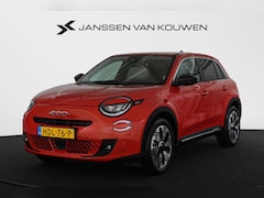 Fiat 600e - La Prima 54 kWh Pt. Lease va €499, - Leder Achteruitrijcamera Stoelverwarming Apple CarPla