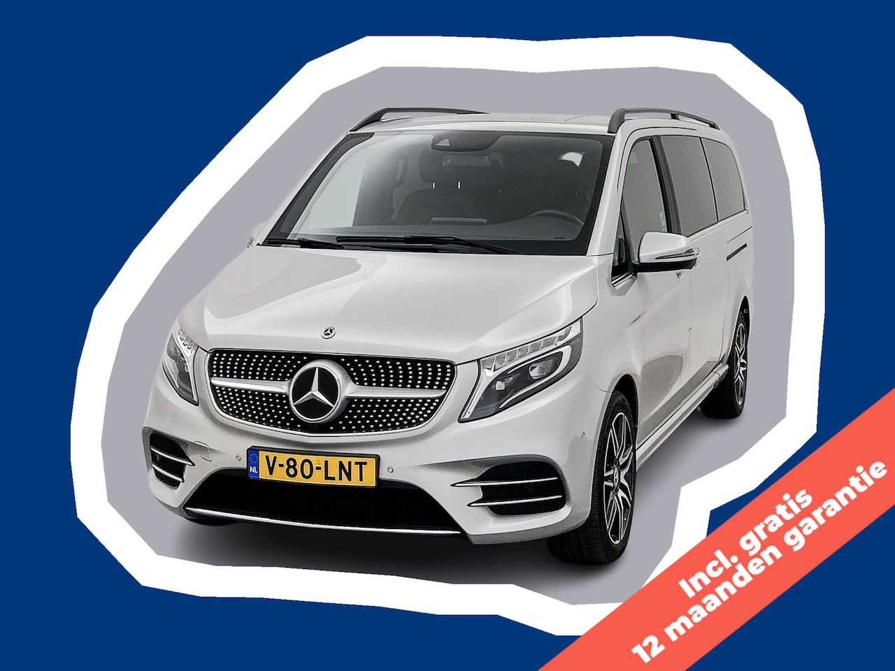 Mercedes-Benz V-klasse - 250d 4-MATIC DC Extra Lang Gratis 12 Maanden Garantie AMG Line Leder Dubbele Cabine 19inch - AutoWereld.nl