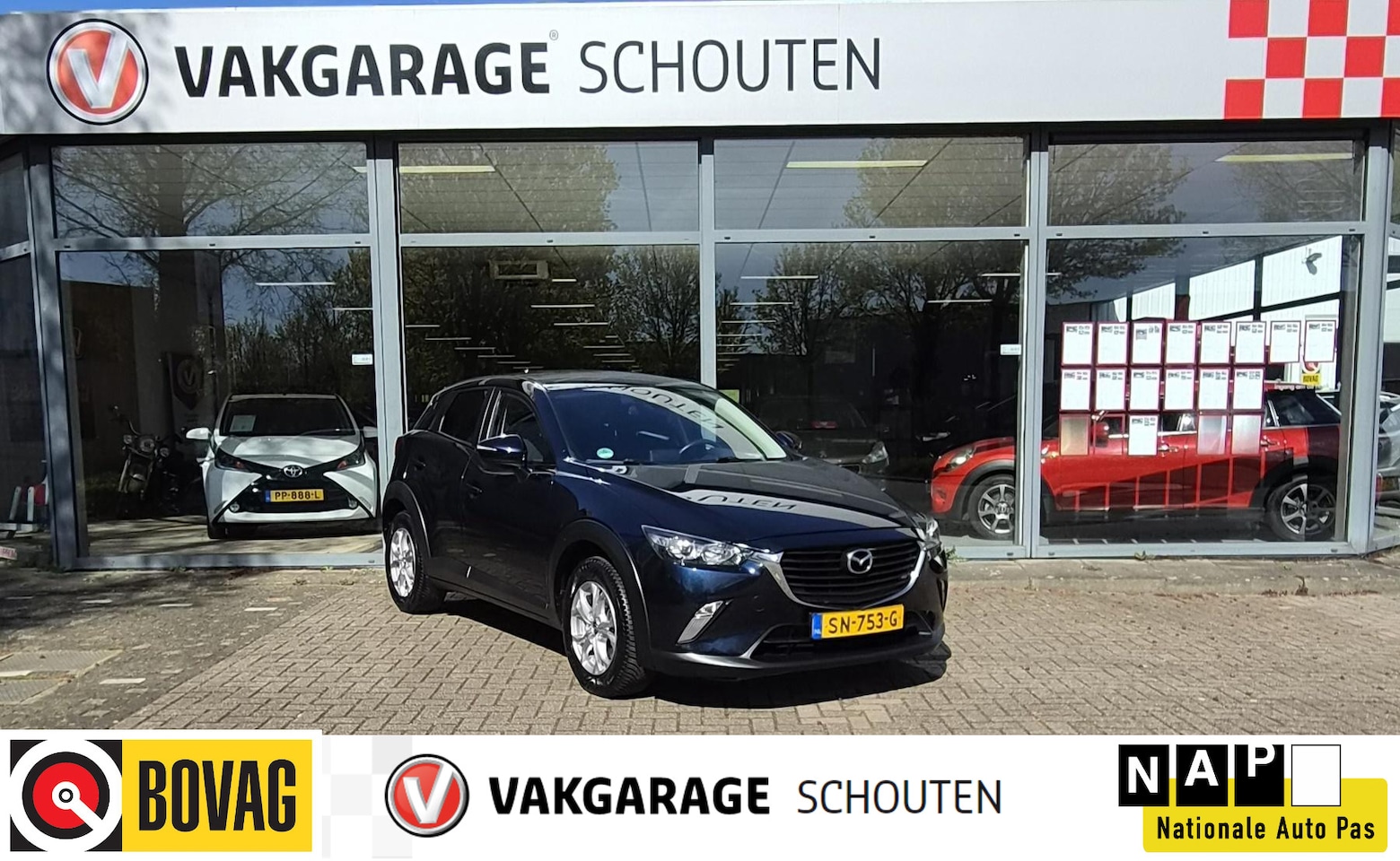 Mazda CX-3 - 2.0 SkyActiv-G 120 Dynamic Navi| Sensoren A|Trekhaaak. - AutoWereld.nl